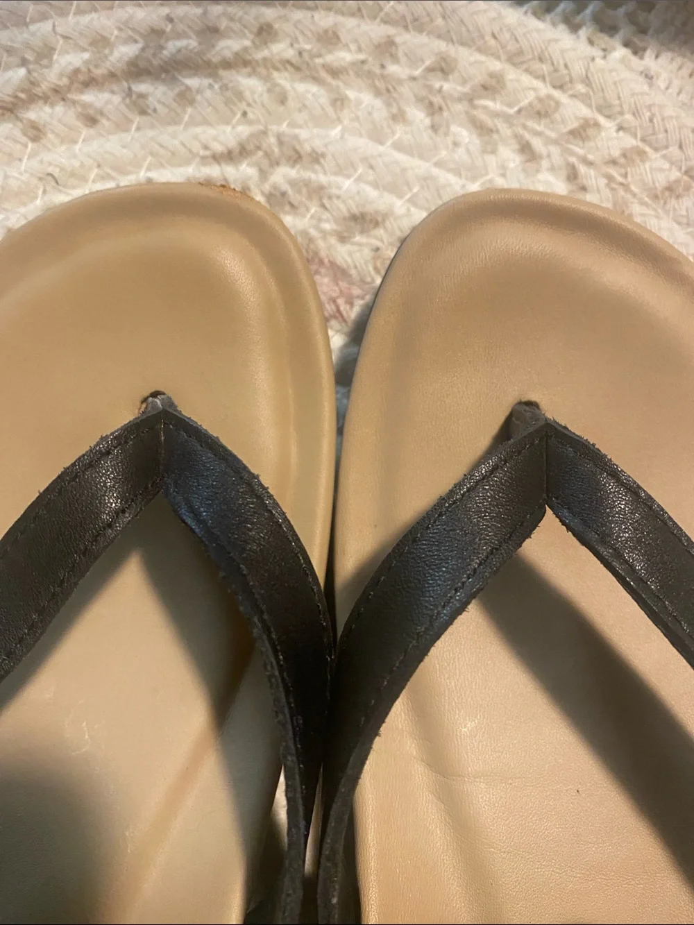 Abeo Women’s Black Slide Sandals with Tan Footbed
